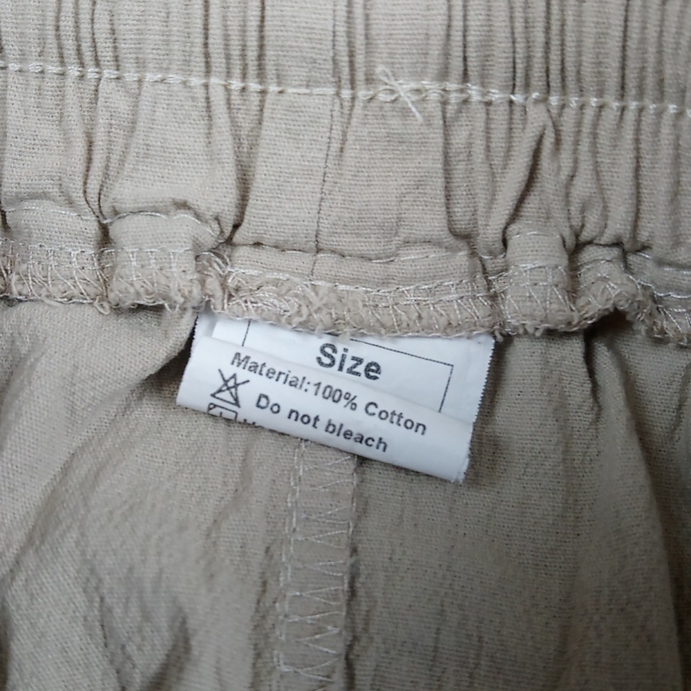 Causal Collection Tan Khaki Cargo Shorts - Picture 6 of 9